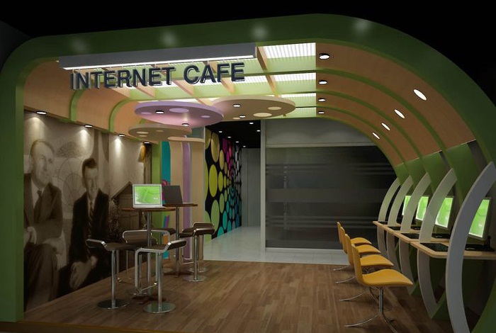 網咖設計裝飾效果圖